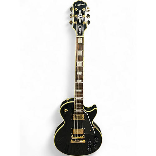 Used Epiphone Les Paul Custom Black Solid Body Electric Guitar Black