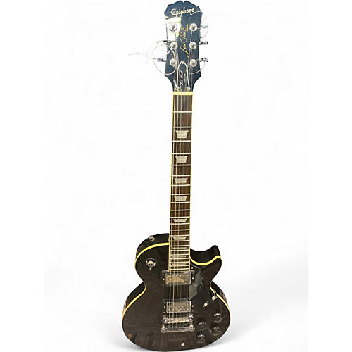 Used Epiphone Les Paul Custom Black Solid Body Electric Guitar Black