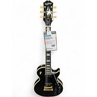 Used Epiphone Les Paul Custom Black Solid Body Electric Guitar