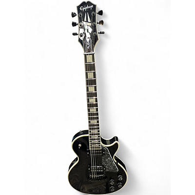 Used Epiphone Les Paul Custom Black Solid Body Electric Guitar