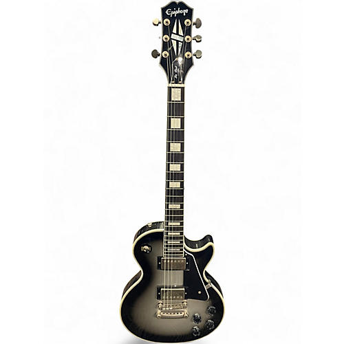 Used Epiphone Les Paul Custom Black Solid Body Electric Guitar Black