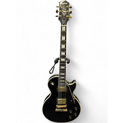Used Epiphone Les Paul Custom Black Solid Body Electric Guitar