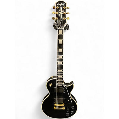 Used Epiphone Les Paul Custom Black Solid Body Electric Guitar