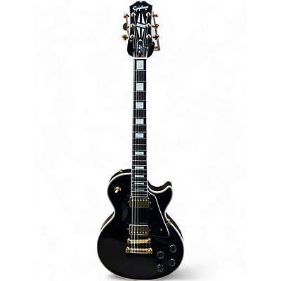 Used Epiphone Les Paul Custom Black Solid Body Electric Guitar
