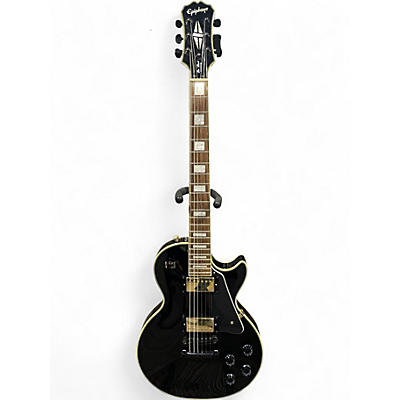 Used Epiphone Les Paul Custom Black Solid Body Electric Guitar