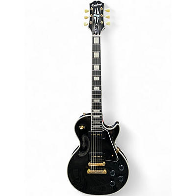 Used Epiphone Les Paul Custom Black Solid Body Electric Guitar