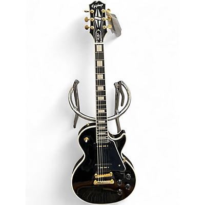 Used Epiphone Les Paul Custom Black Solid Body Electric Guitar