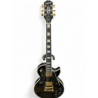 Used Epiphone Les Paul Custom Black Solid Body Electric Guitar