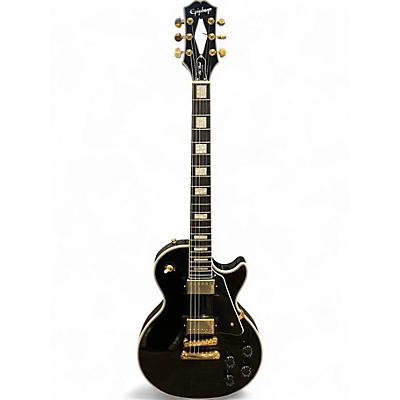 Used Epiphone Les Paul Custom Black Solid Body Electric Guitar