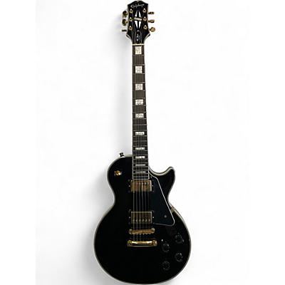 Used Epiphone Les Paul Custom Black Solid Body Electric Guitar