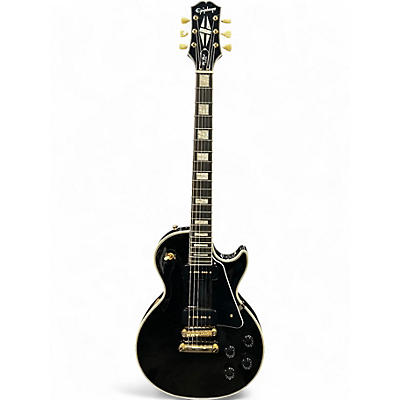 Used Epiphone Les Paul Custom Black Solid Body Electric Guitar