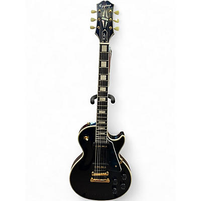 Used Epiphone Les Paul Custom Black Solid Body Electric Guitar
