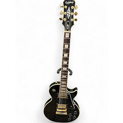 Used Epiphone Les Paul Custom Black Solid Body Electric Guitar