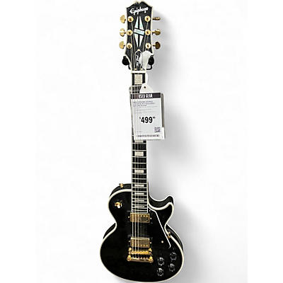 Used Epiphone Les Paul Custom Black Solid Body Electric Guitar
