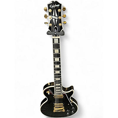 Used Epiphone Les Paul Custom Black Solid Body Electric Guitar