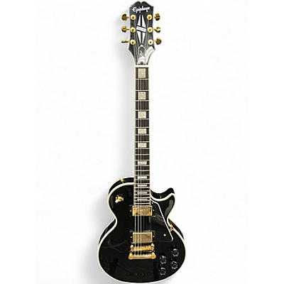 Used Epiphone Les Paul Custom Black Solid Body Electric Guitar