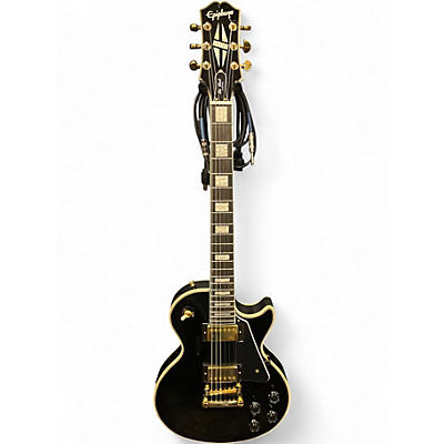 Used Epiphone Les Paul Custom Black Solid Body Electric Guitar