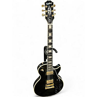 Used Epiphone Les Paul Custom Black Solid Body Electric Guitar