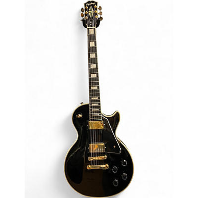 Used Epiphone Les Paul Custom Black Solid Body Electric Guitar