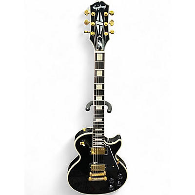 Used Epiphone Les Paul Custom Black Solid Body Electric Guitar