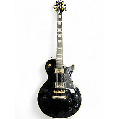 Used Epiphone Les Paul Custom Black Solid Body Electric Guitar