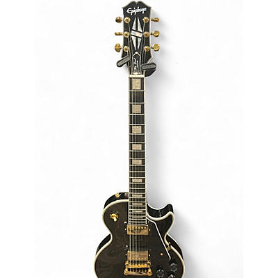 Used Epiphone Les Paul Custom Black Solid Body Electric Guitar