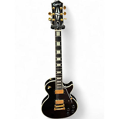 Used Epiphone Les Paul Custom Black Solid Body Electric Guitar