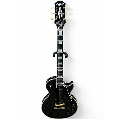Used Epiphone Les Paul Custom Black Solid Body Electric Guitar