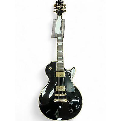 Used Epiphone Les Paul Custom Black Solid Body Electric Guitar