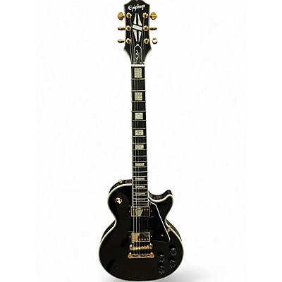 Used Epiphone Les Paul Custom Black Solid Body Electric Guitar
