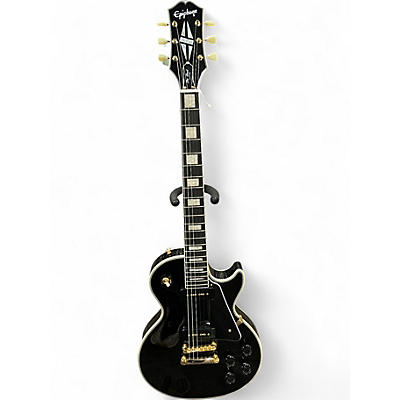 Used Epiphone Les Paul Custom Black Solid Body Electric Guitar