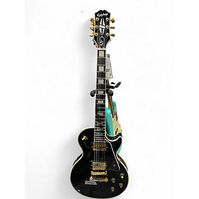 Used Epiphone Les Paul Custom Black Solid Body Electric Guitar