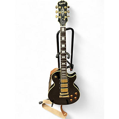 Used Epiphone Les Paul Custom Black Solid Body Electric Guitar