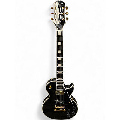 Used Epiphone Les Paul Custom Black Solid Body Electric Guitar