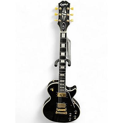 Used Epiphone Les Paul Custom Black Solid Body Electric Guitar