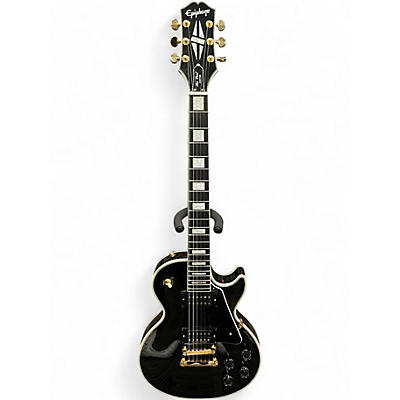 Used Epiphone Les Paul Custom Black Solid Body Electric Guitar