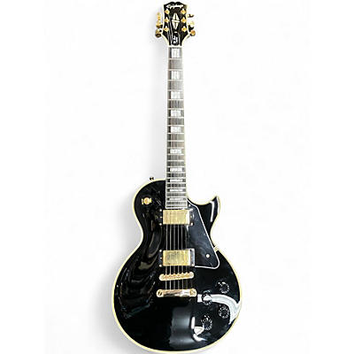 Used Epiphone Les Paul Custom Black Solid Body Electric Guitar