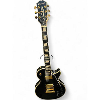 Used Epiphone Les Paul Custom Black Solid Body Electric Guitar