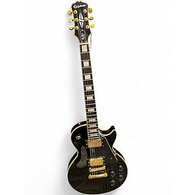 Used Epiphone Les Paul Custom Black Solid Body Electric Guitar