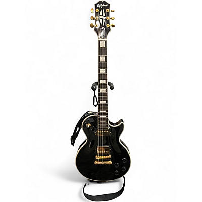 Used Epiphone Les Paul Custom Black Solid Body Electric Guitar