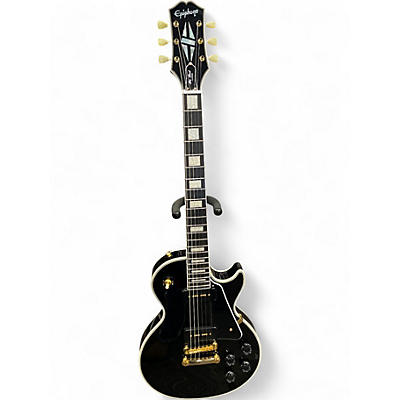Used Epiphone Les Paul Custom Black Solid Body Electric Guitar