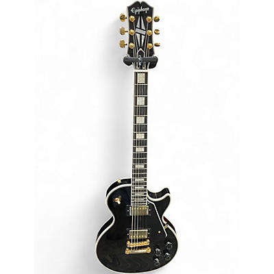 Used Epiphone Les Paul Custom Black Solid Body Electric Guitar