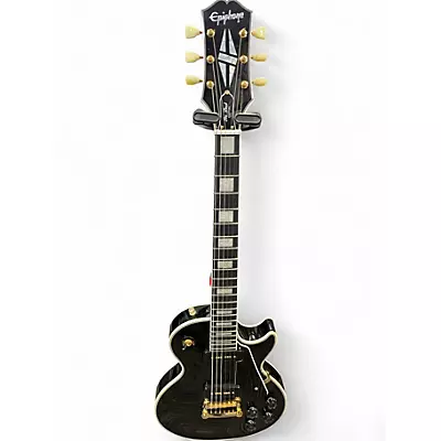 Used Epiphone Les Paul Custom Black Solid Body Electric Guitar