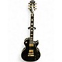 Used Epiphone Les Paul Custom Black and Gold Solid Body Electric Guitar Black and Gold