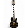 Used Epiphone Les Paul Custom Black and Gold Solid Body Electric Guitar Black and Gold