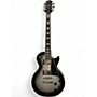 Used Epiphone Les Paul Custom Black and Silver Solid Body Electric Guitar Black and Silver