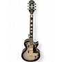 Used Epiphone Les Paul Custom Black and Silver Solid Body Electric Guitar Black and Silver