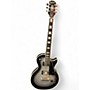 Used Epiphone Les Paul Custom Black and Silver Solid Body Electric Guitar Black and Silver
