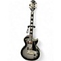Used Epiphone Les Paul Custom Black and Silver Solid Body Electric Guitar Black and Silver