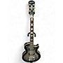 Used Epiphone Les Paul Custom Black and Silver Solid Body Electric Guitar Black and Silver